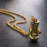 Fashion Lovely Mini Boxing Glove Necklace Boxing match Jewelry Cool Pendant for Men Boys 3 Colors