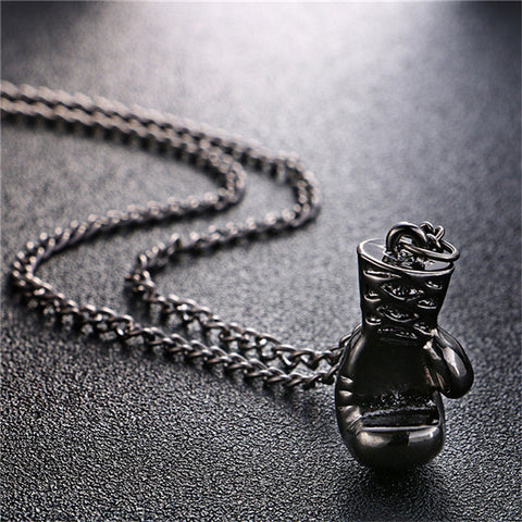 Fashion Lovely Mini Boxing Glove Necklace Boxing match Jewelry Cool Pendant for Men Boys 3 Colors