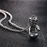Fashion Lovely Mini Boxing Glove Necklace Boxing match Jewelry Cool Pendant for Men Boys 3 Colors