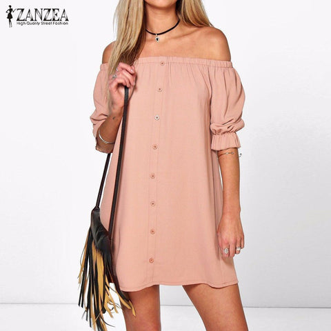 Women Vestidos Sexy Off Shoulder Dress