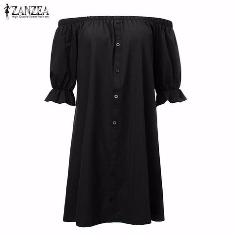 Women Vestidos Sexy Off Shoulder Dress