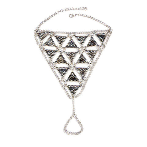 Triangle Anklet Bracelet Punk Vintage Barefoot