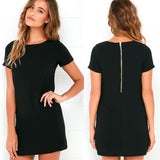 Velvet Dress Summer Short Sleeve