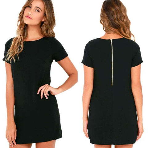 Velvet Dress Summer Short Sleeve