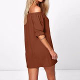 Women Vestidos Sexy Off Shoulder Dress