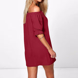Women Vestidos Sexy Off Shoulder Dress